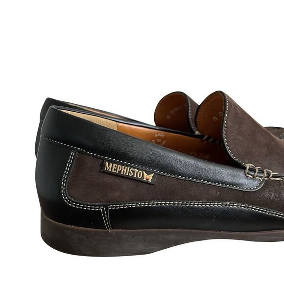 Mephisto Mens Baduard Brown Loafer Leather Slip On Size 10 Brown Grandpacore - Picture 6 of 11